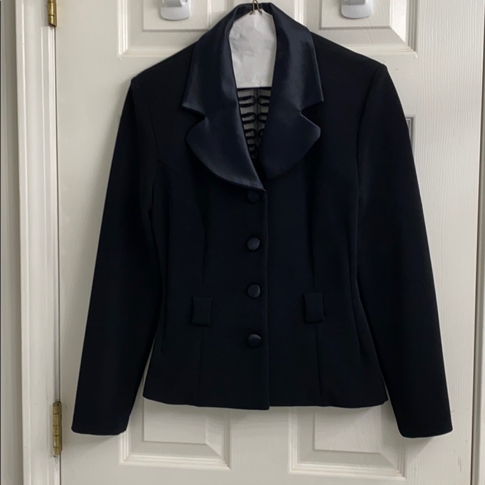 St. John Knit blazer lace back